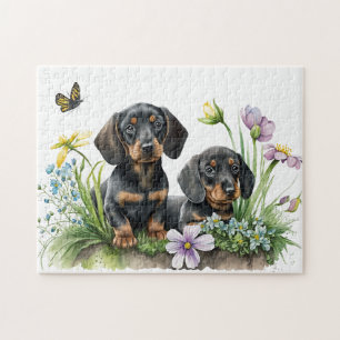 Puzzle Chiots de Dachshund