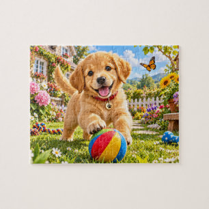 Puzzle Chiots joueurs