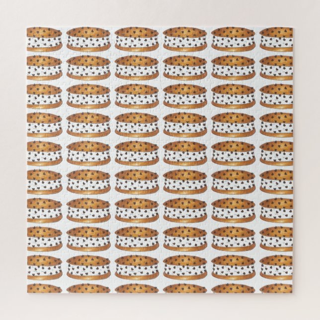 Puzzle Chocolat Chip Cookie Chipwich Crème glacée Sundae (Vertical)