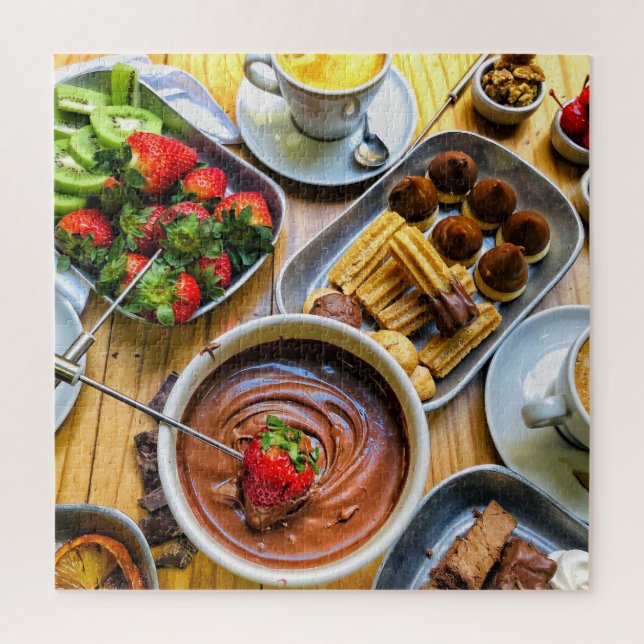 Puzzle Chocolat Churros Fondue Sweet Food Party (Vertical)