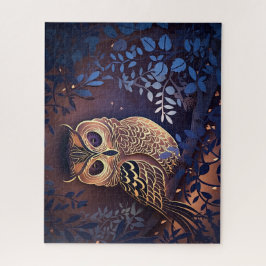 Puzzle Chouette bleue