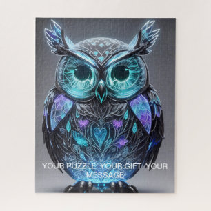 Puzzle Chouette bleue mystique