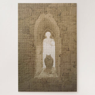 Puzzle Chouette dans une fenêtre gothique - Caspar David