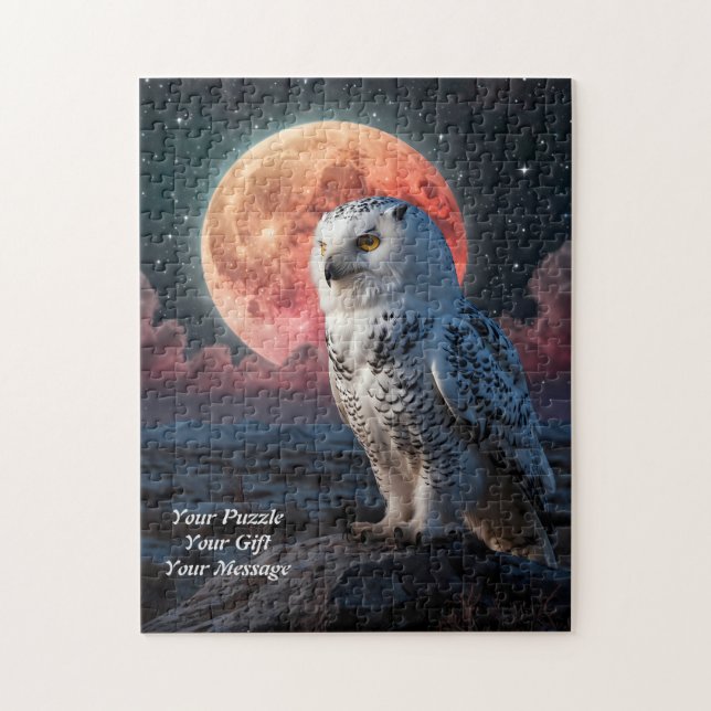 Puzzle Chouette des neiges (Vertical)