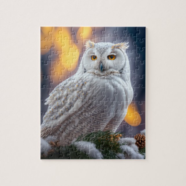 Puzzle Chouette des neiges (Vertical)