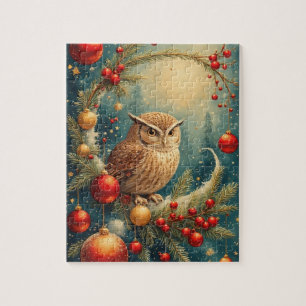 Puzzle Chouette festive mignonne