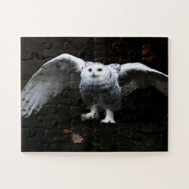 Puzzle Chouette neige avec ailes ouvertes 11x14 30pc jpcn