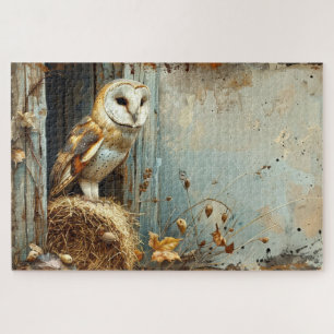 Puzzle Chouette vintage en automne 20x30