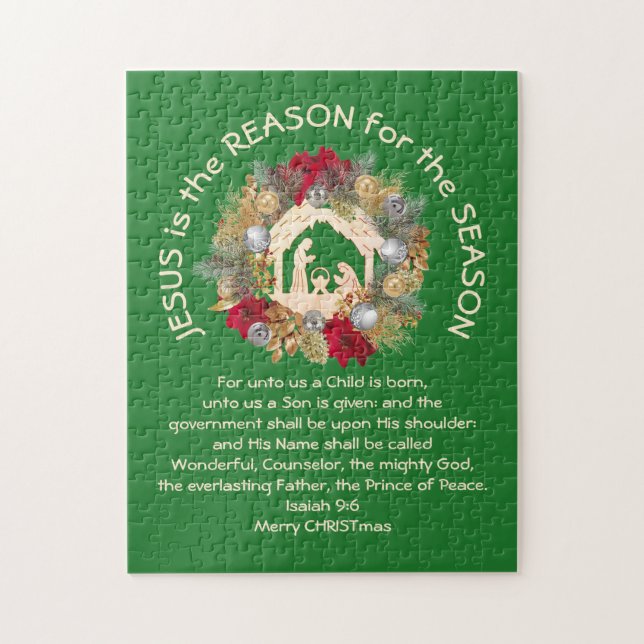 Puzzle Christian JÉSUS EST LA RAISON DE Noël (Vertical)