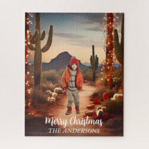 Puzzle Christmas Desert Southwest Holiday Photo Contexte