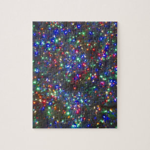 Puzzle Christmas lights, Portland, Oregon