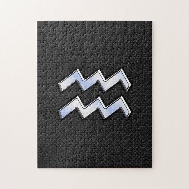Puzzle Chrome moderne comme Aquarius Zodiac Connexion Sna (Vertical)