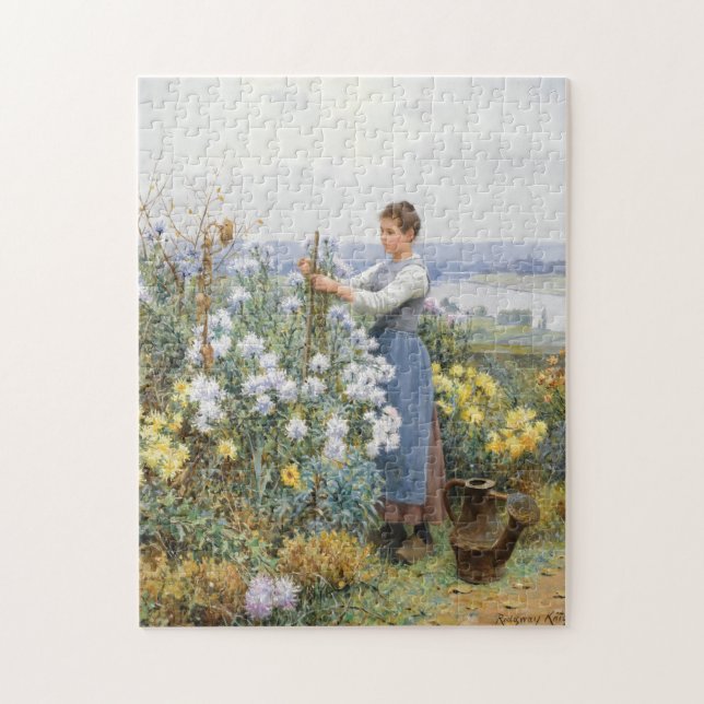 Puzzle Chrysanthèmes | Daniel Ridgway Knight (Vertical)