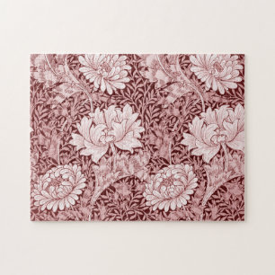 Puzzle Chrysanthemum Maroon, William Morris