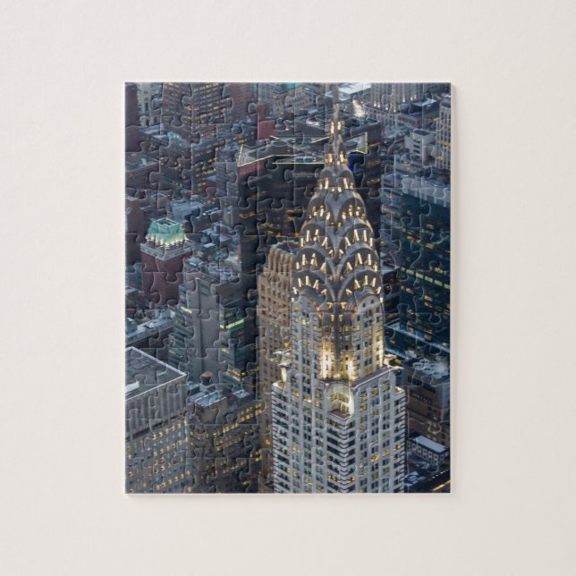 Puzzle Chrysler établissant l'horizon aérien NYC de New (Vertical)