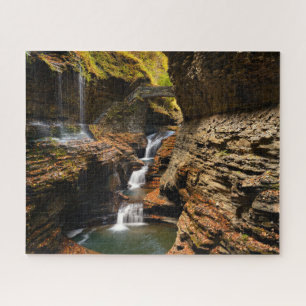 Puzzle Chute d'eau à Watkins Glen dans les lacs Finger