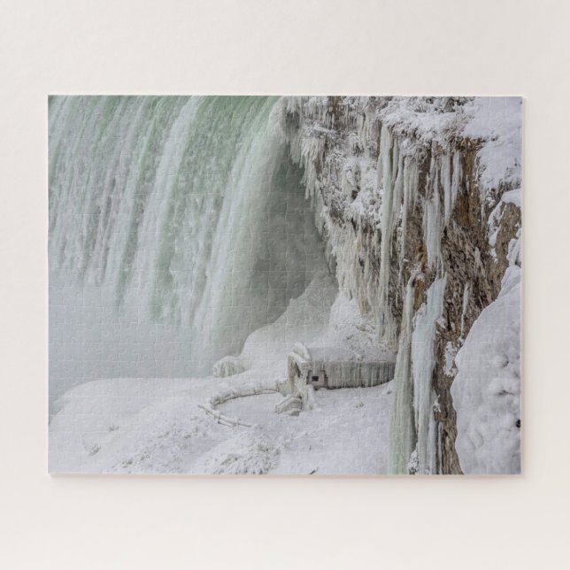 Puzzle Chutes du Niagara gelées en hiver (Horizontal)