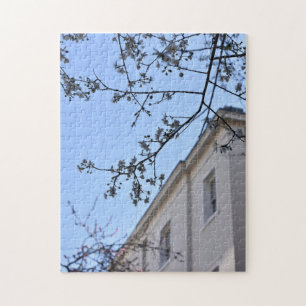 Puzzle Ciel bleu et fleurs de cerisiers, Chelsea, Londres
