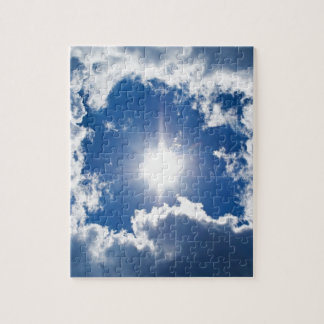 Puzzle ciel, soleil et nuages