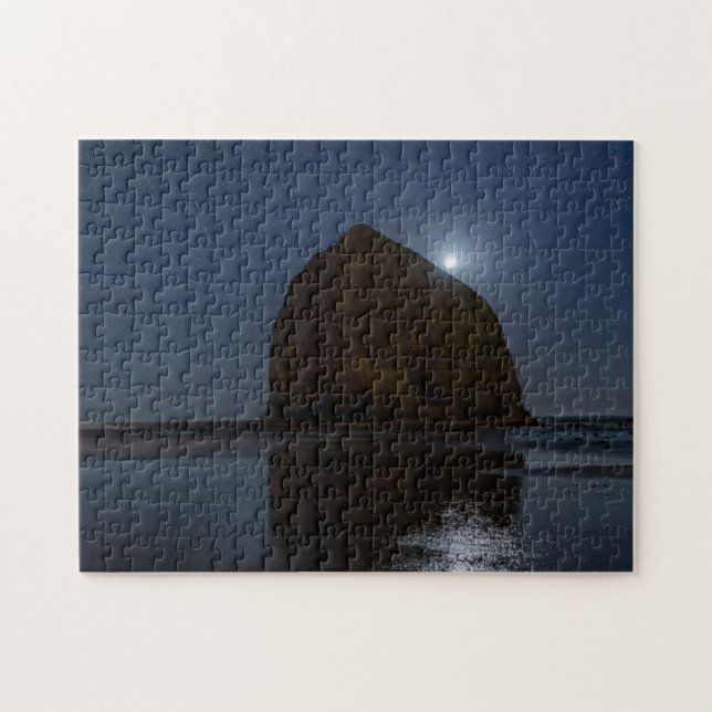 Puzzle Ciels au-dessus de Haystack Rock | Cannon Beach, O (Horizontal)