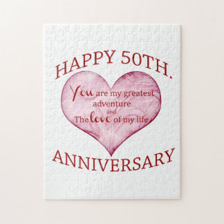 Puzzle cinquantième. Anniversaire
