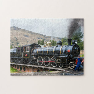 Puzzle Circulaire Kingston, locomotive à moteur à vapeur