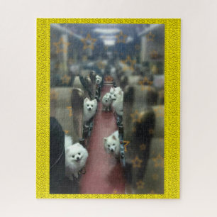 Puzzle Circuler en train pour chiens