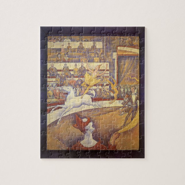 Puzzle Cirque de Georges Seurat, Pointillisme Vintage (Vertical)