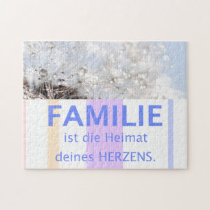 Puzzle Citation Allemande À Propos De Famille Dandelion S
