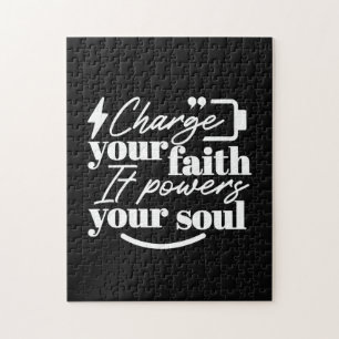 Puzzle Citation Chrétienne Motivante – Rechargez Votre Fo