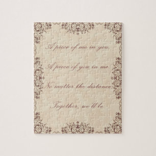 Puzzle Citation de fond d'amour