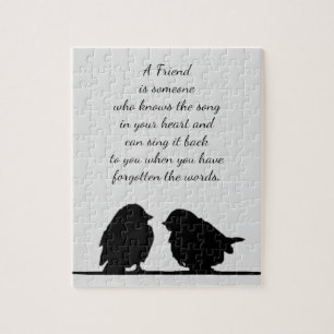Puzzle Citation de l'ami Chanson dans votre coeur et les 