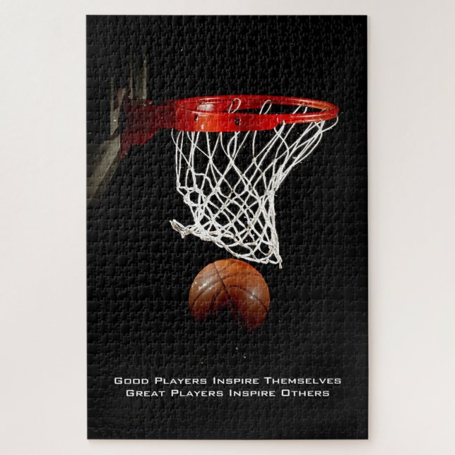Puzzle Citation Inspirationnelle Basketball Inspiration J (Vertical)