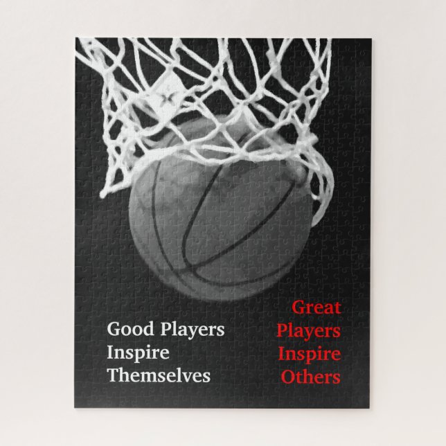 Puzzle Citation Inspirationnelle Basketball Inspiration J (Vertical)