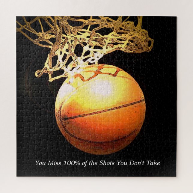 Puzzle Citation Motivationnelle Basket Basket-ball Art Sp (Vertical)