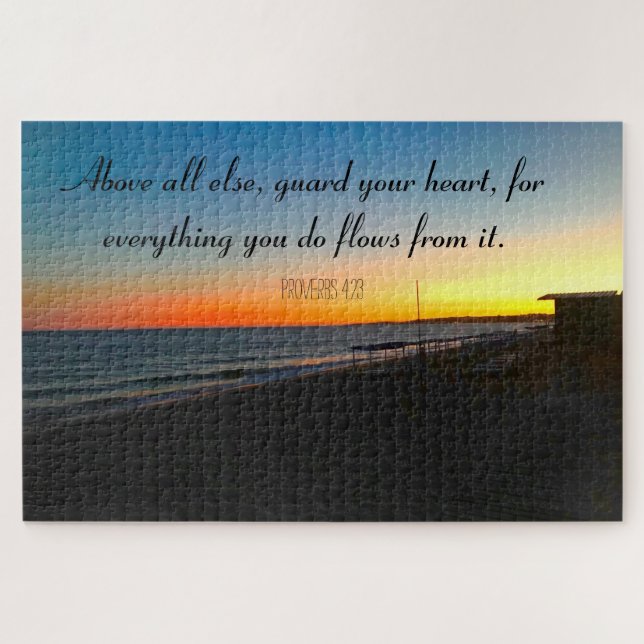 Puzzle Citations inspirantes Bible Verse Christian Jigsaw (Horizontal)