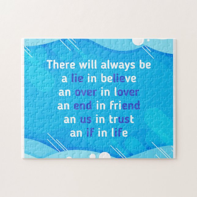 Puzzle citations sur l'amour, la vie et l'amitié (Horizontal)