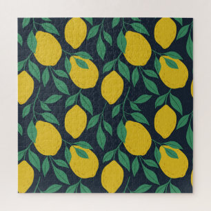 Puzzle Citrons Colorés : Vibrance Dessinée À La Main.