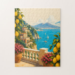 Puzzle Citrons de Sorrente Italie Voyage Rétro