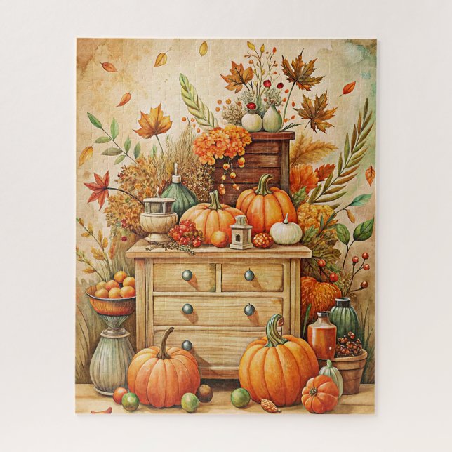Puzzle Citrouille d'automne (Vertical)