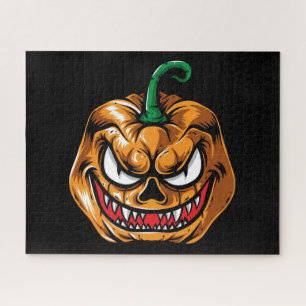 Puzzle Citrouille d'Halloween effrayante