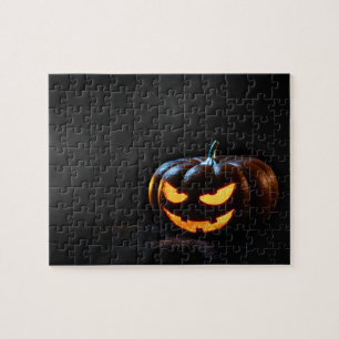 Puzzle Citrouille d'Halloween Jack-O-Lantern Éffrayant