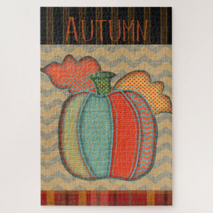 Puzzle Citrouille Patchwork d'automne