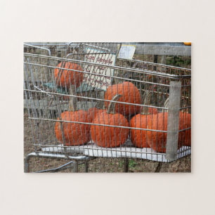 Puzzle Citrouilles Dans Le Panier Automne