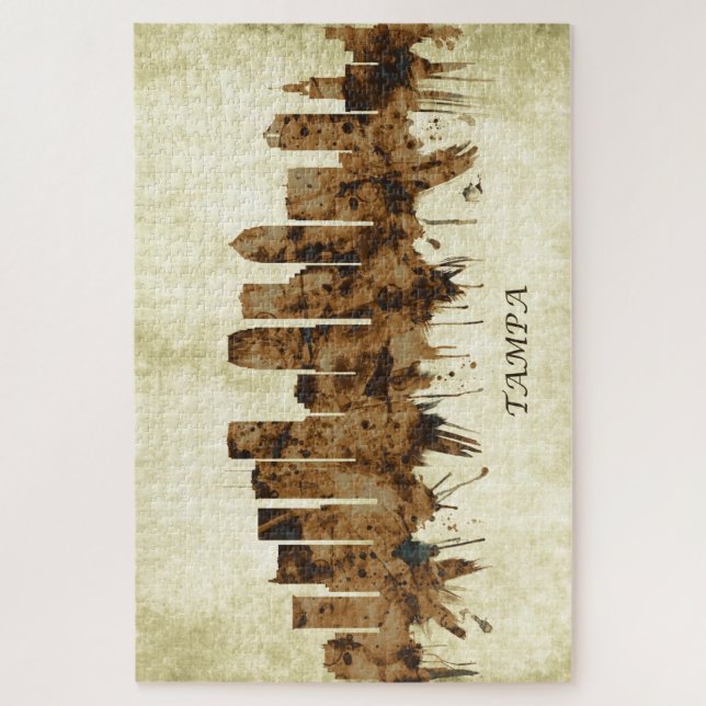 Puzzle Cityscape de Tampa (Vertical)