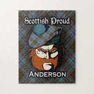 Puzzle Clan Anderson Scottish Fier Tartan