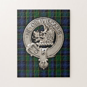 Puzzle Clan Campbell Crest & Breadalbane Tartan