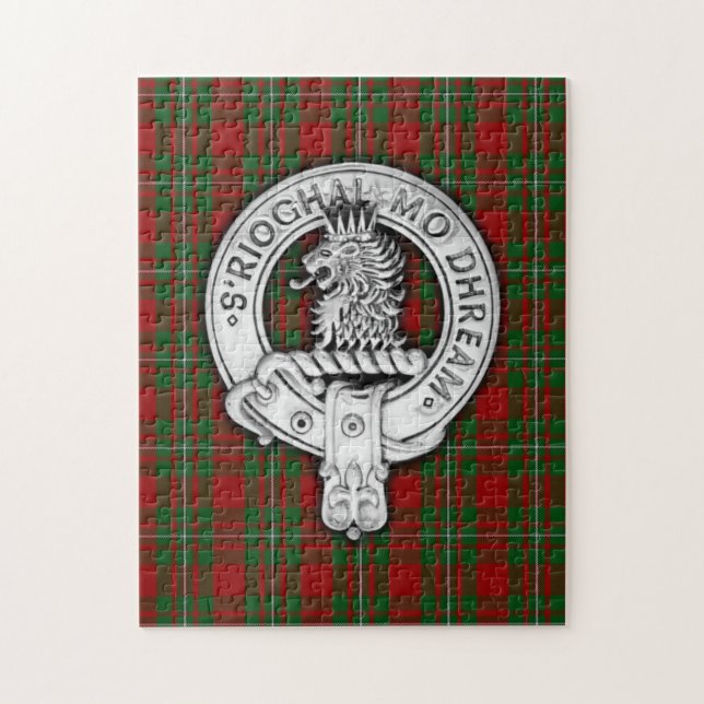 Puzzle Clan MacGregor Crest & Tartan (Vertical)