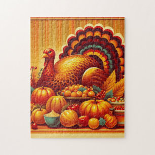 Puzzle classique/vintage Thanksgiving Turquie