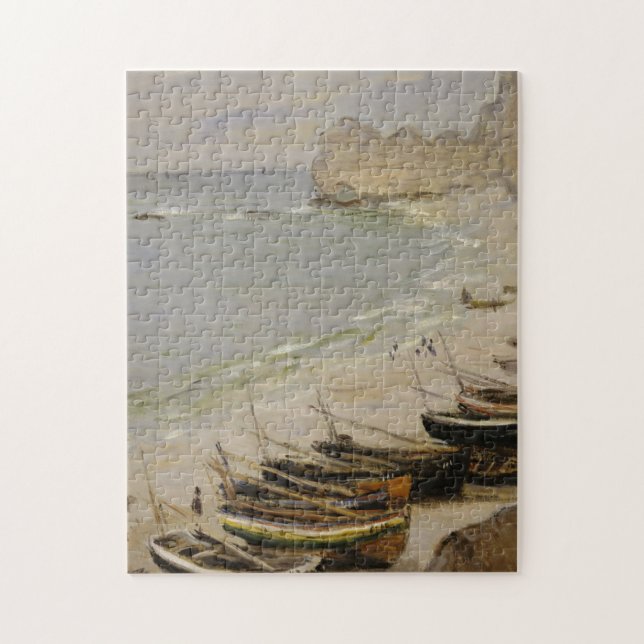 Puzzle Claude Monet - Bateau Sur La Plage D'Etretat (Vertical)